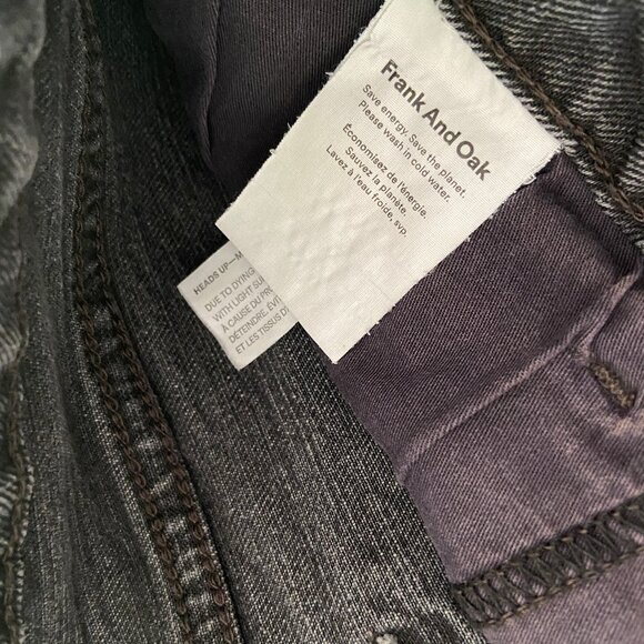 FRANK & OAK STEVIE Washed Grey Tapered Jean - Picture 4 of 7